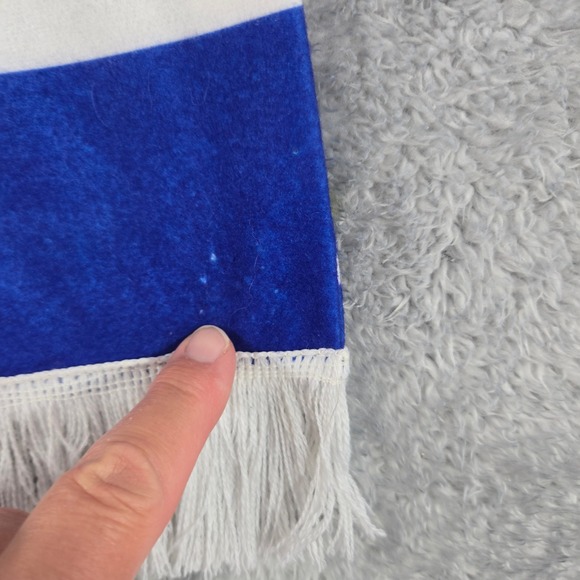 Chelsea FC Soccer Scarf Blue White Striped Fan Scarf Chelsea Football Club Crest - Picture 5 of 6